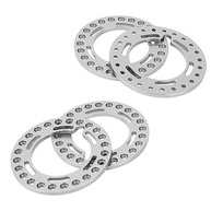 Domary Liga de Alumínio CNC 4pcs Aro de Trava para SCX10 Axial 90046 1/10 - Prata - imagem 4