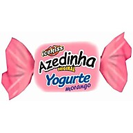 Bala Mastigável Yogurte Morango Azedinha 500g - imagem 1