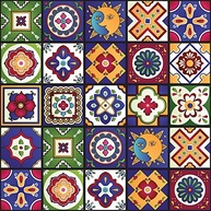 Adesivo de Azulejo Cozinha Mexicano 10x10cm 50 Unidades - Estilo Azul Lavável - imagem 2