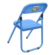 Conjunto Mesa Infantil com 2 Cadeiras Dobráveis Açomix Azul - Estrutura Metálica Resistente - imagem 4