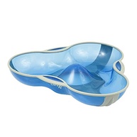 Prato com Divisória Triangular Colors Azul - Clingo | Seguro, Ergonômico e Livre de BPA - imagem 3