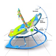Maxi Baby Cadeira de Descanso Musical FunTime Azul - Até 18kg com Balanço e Brinquedos - imagem 5