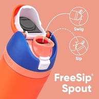 Garrafa Térmica Owala FreeSip 473ml Azul Cítrico - Canudo Seguro e Sem Vazamento para Crianças - imagem 3