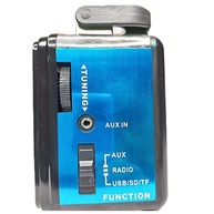 Caixa de Som Portátil Lelong LE-616 Retro Rádio AM/FM - Azul: Estilo e Som em Qualquer Lugar! - imagem 4