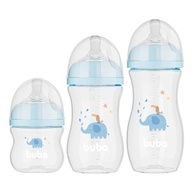 Kit 3 Mamadeiras Easy Flow Elefante Azul 120/270/330ml - Sistema Anticólico para Bebês - imagem 5