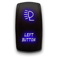 Interruptor Basculante LED Azul Stark 5 Pinos 20A 12V ON/Off - Luz Dupla Gravada a Laser - imagem 2