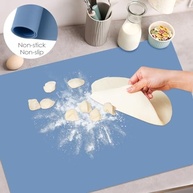 Tapete de Silicone Extra Grande Azul Cinza - Resistente ao Calor, Antiaderente e Multifuncional para Cozinha, Artesanato e Crianças - imagem 5