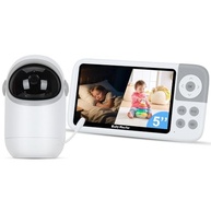 VentoEco Babá Eletrônica com Monitor 5" HD - Visão Noturna, Áudio Bidirecional e Controle Remoto - imagem 2