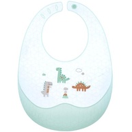 Babador em Silicone com Porta-Migalhas Dino - Estoque Mágico Arco Íris - imagem 2