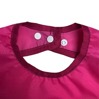 Babador Manga Longa Liso (Pink) - BLW impermeável - imagem 5