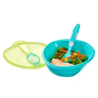 Vital Baby Kit Refeição com Colher e Tigela Ergonômica Azul/Verde - imagem 2