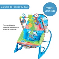 Maxi Baby Cadeira de Descanso Musical FunTime Azul - Até 18kg com Balanço e Brinquedos - imagem 4