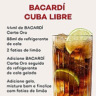Rum Bacardi Carta Oro: Sabor Dourado Premium 980ml - imagem 3