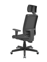 Cadeira Presidente Brizza Giratória com Encosto BackSystem, Braços 3D e Apoio de Cabeça - Conforto e Ergonomia Premium - imagem 4