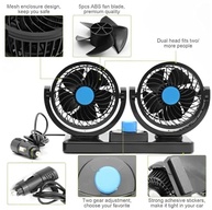 Ventilador de Cabeça Dupla 12V para Carro - Rotação 360°, Baixo Ruído e 2 Velocidades - imagem 5