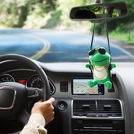 Sapo Balançante Divertido: Enfeite de Carro para Espelho Retrovisor - Presente Criativo! - imagem 3