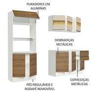 Cozinha Compacta Smart 190 cm Madesa - MDF Premium com Armário, Balcão e Tampo - imagem 2