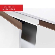 Kit Madesa Reims 120 cm com Armário Aéreo e Balcão Gabinete de Pia - Design Moderno em Branco - imagem 5