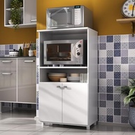 Balcão Multiuso de Cozinha Multimóveis Branco Premium – Organize com Estilo e Praticidade - imagem 3