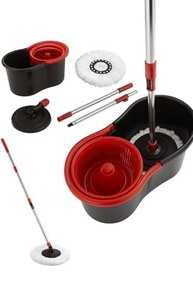 Esfregão Mop Giratório 360° com Balde 8L e Refil Microfibra Lavável - Limpeza Fácil e Sem Esforço - imagem 2