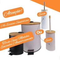Escova para Vaso Sanitário Inox com Base de Bambu - Design Elegante e Higiene Duradoura - imagem 3