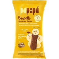Biscoito de Banana e Cacau 60g - Biscotti Papapá | Crocante e Saudável - imagem 2