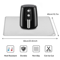 Tapete de Silicone para Cozinha Cinza - Protetor de Bancada com Borda Elevada, Antiaderente e Reutilizável - imagem 5