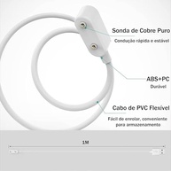 Cabo Carregador Magnético HAOZHI USB para Huawei Band 10/9/8/7/6 e Watch Fit 3/2 - Carregamento Rápido e Seguro - imagem 5
