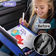 Bandeja de Viagem Infantil para Carro: Diversão e Organização Garantidas! - imagem 4