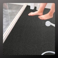 Tapete Antiderrapante Premium para Banheiro e Chuveiro - Segurança e Estilo em Áreas Molhadas (Preto Ondas, 0,60 x 1,00 m) - imagem 3