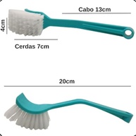 Kit de Escovas de Limpeza Multiuso - Casa, Cozinha e Banheiro | 5 Peças com Design Ergonômico - imagem 3