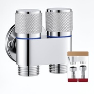 Válvula Dupla de Registro Inox Premium para Torneira e Banheiro - Controle Total, Design Moderno, Instalação Fácil - imagem 3