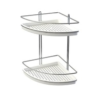 Porta Shampoo Duplo de Canto Branco Stolf – Organize seu Banheiro com Estilo e Praticidade - imagem 2