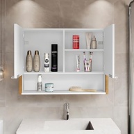 Armário de Banheiro Aéreo com Espelho e Nicho Santorini – Design Moderno e Funcionalidade - imagem 4
