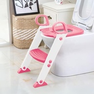 Assento Redutor Infantil com Escada - Conforto e Segurança no Banheiro (Rosa) - imagem 3