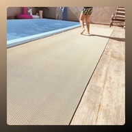 Tapete Antiderrapante Premium para Banheiro, Box e Piscina | Onda Bege 60x100cm - imagem 3