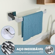 Conjunto de 4 Acessórios para Banheiro em Aço Inoxidável 304 - Moderno e Resistente - imagem 5