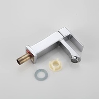 Torneira de Banheiro Quadrada Luxo 1/4 Volta em Aço Inox Cromado - Design Moderno para Pia e Bancada - imagem 4