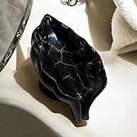 Saboneteira Cerâmica Mármore: Elegância no Seu Banheiro - imagem 1