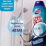 Kit Limpa Box Sany 4x1 300ml - Brilho e Limpeza para Banheiros (2 Unidades) - imagem 3