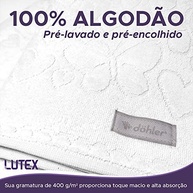 Jogo de Banho 4 Peças Romance Dohler Aveludado 100% Algodão com Estampa Romântica - imagem 4