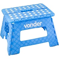 Banqueta Plástica Dobrável Vonder Azul - Leve, Prática e Resistente para Camping, Pescaria e Uso Doméstico - imagem 3