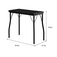Conjunto Mesa Extensível com 4 Banquetas Preto - Design Moderno e Espaço Otimizado - imagem 3