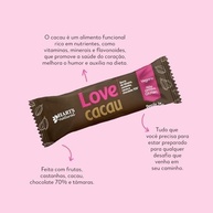 Hart's Natural Barra Love Cacau 25g, 100% Natural, Tâmara, Castanhas, Cacau 70%, Vegana, Sem Glúten, Sem Açúcar, Snack Saudável com Sabor de Chocolate (24 unidades) - imagem 2