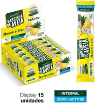 Biosoft Barrinha De Aveia - Abacaxi E Coco 25g. Display com 15 unidades - imagem 2