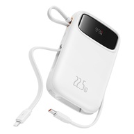 Power Bank Baseus 10000mAh: Carregador Rápido Portátil com Display LED e Cabos Integrados (USB-C e iOS) - imagem 1