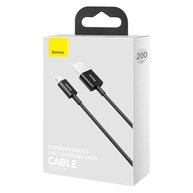 Cabo USB-C para Lightning Baseus Reforçado 2M - Carregue iPhone e iPad com Segurança e Estilo - imagem 2