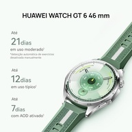 Smartwatch Huawei Watch GT 6 46mm: Potenciômetro de Ciclismo, Bateria 21 Dias, Bem-Estar Emocional e GPS Integrado - imagem 5