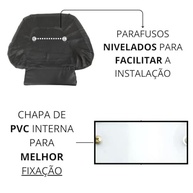 Encosto Almofadado Universal para Baú de Moto: Conforto e Estilo para o Garupa - imagem 3