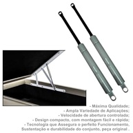 Par de Amortecedores Pistão Nakata MG20181 para Cama Box Baú Casal - Suporte 100kgf - imagem 4